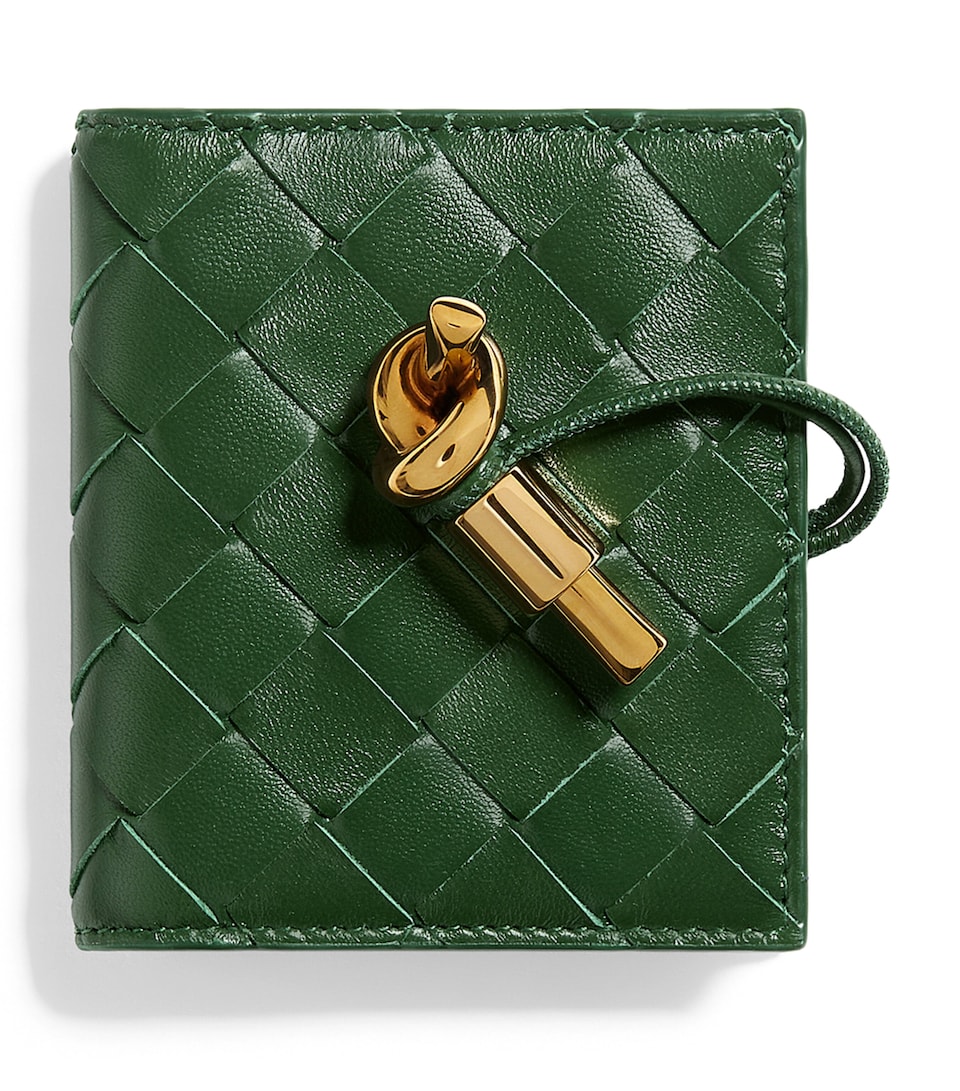 Bottega Veneta Nappa Leather Andiamo Flap Card Holder
