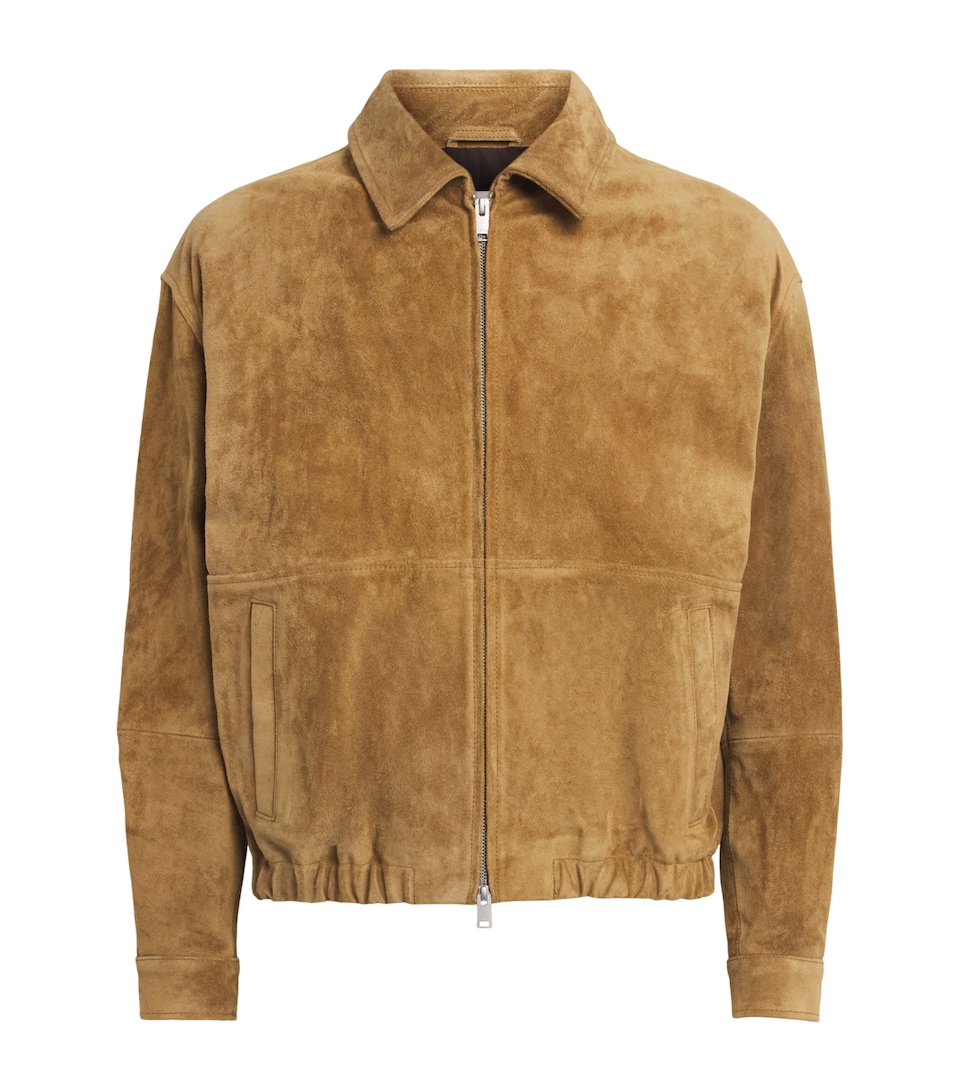 Arma Mens Suede Maddox Jacket Olive