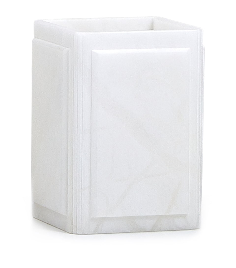 Alabaster Claudia Brush Holder