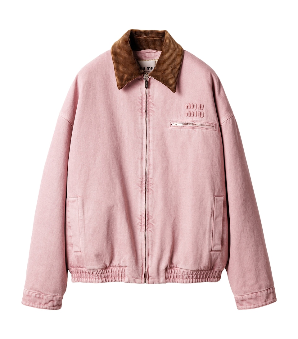 Logo Padded Denim Jacket