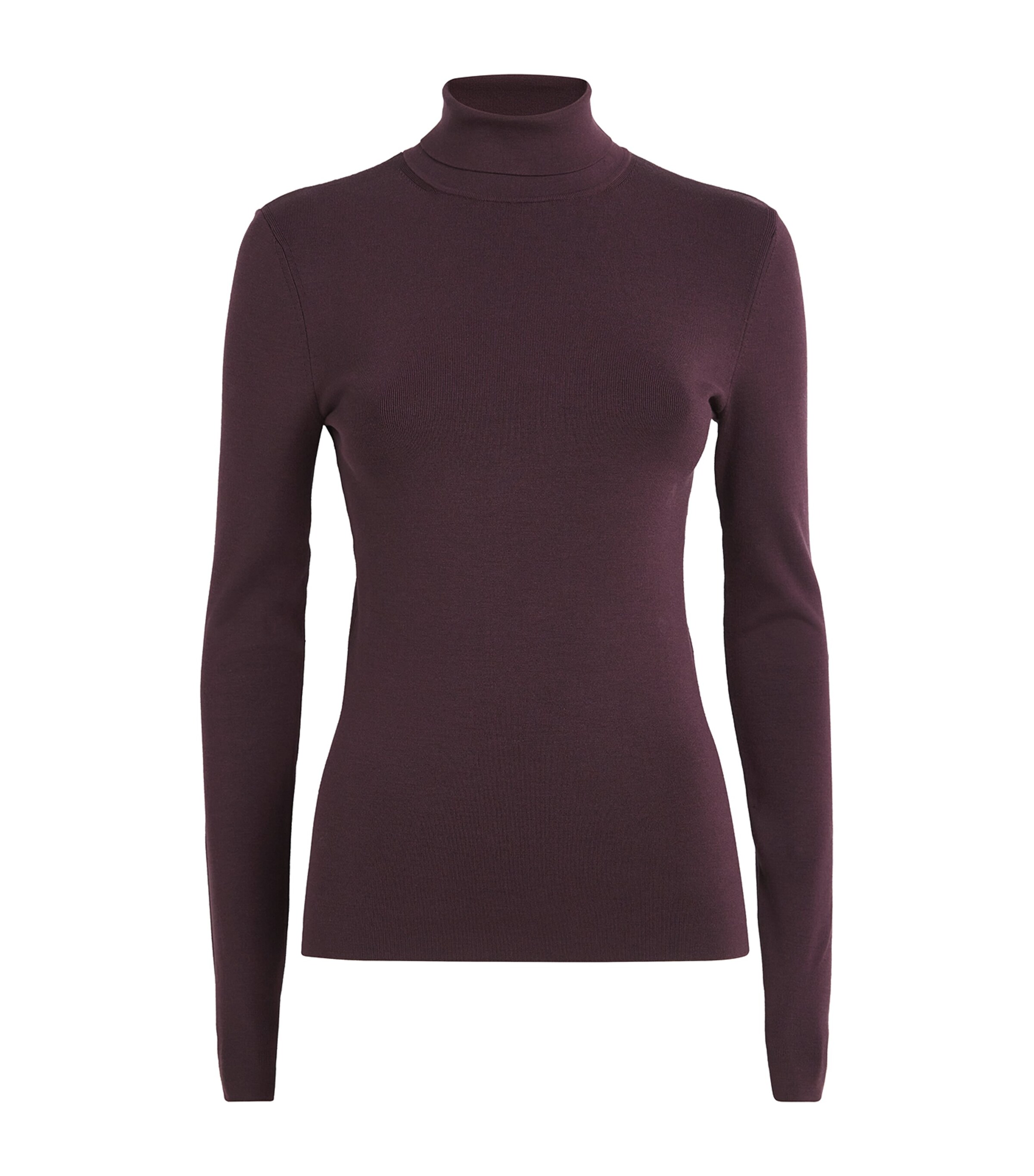 Stretch-Silk High-Neck Top