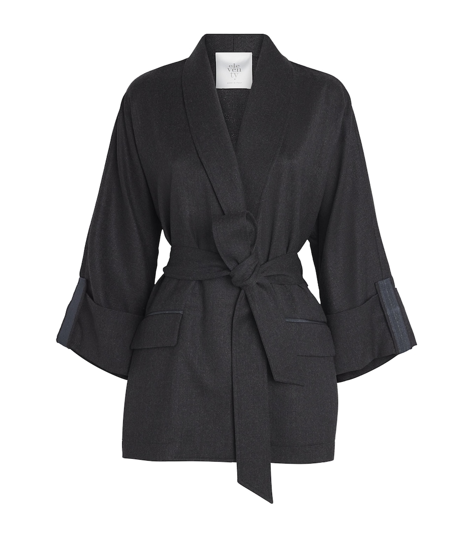 Wool-Blend Belted Jacket