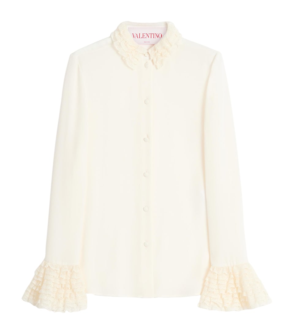 Silk Ruffle Shirt