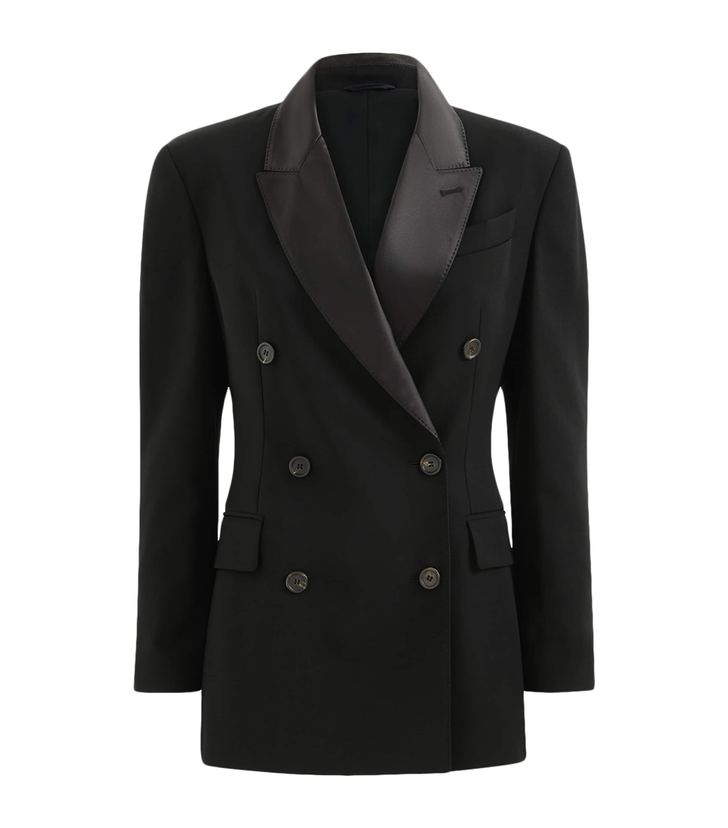 Brunello Cucinelli Womens Monili-Detail Tuxedo Jacket