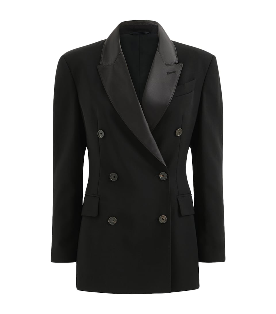 Brunello Cucinelli Womens Monili-Detail Tuxedo Jacket