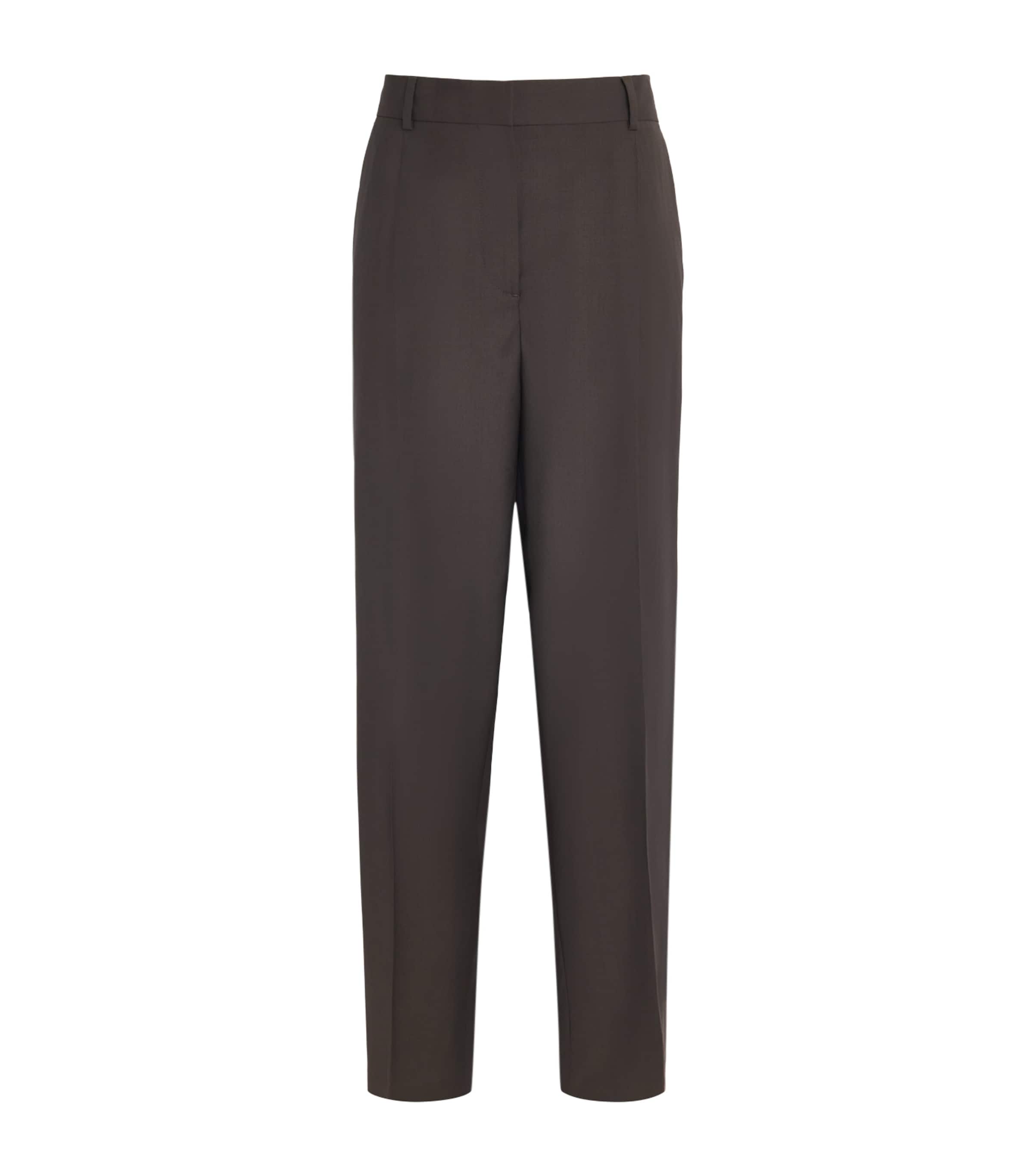 Wool Pleated Trousers