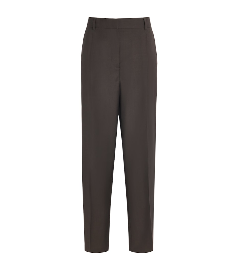 Wool Pleated Trousers