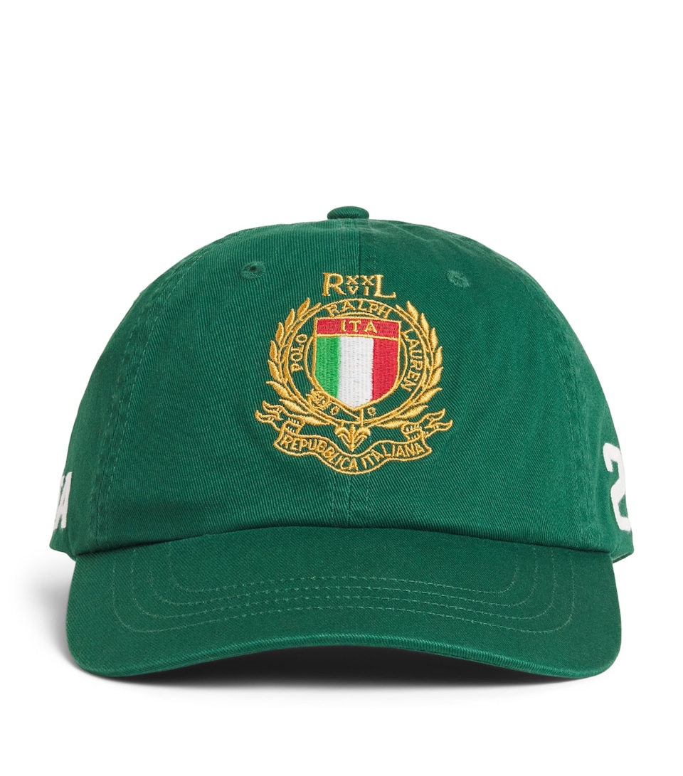 Polo Ralph Lauren Cotton Twill Italy Crest Baseball Cap New Forest