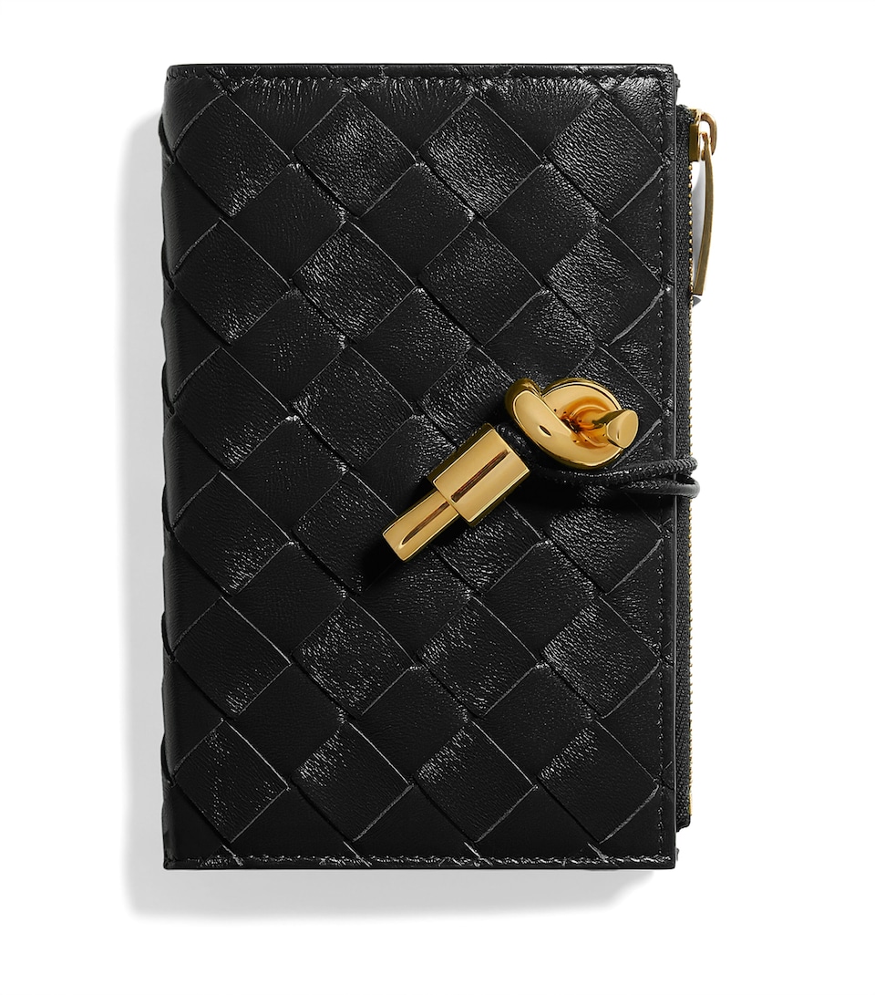 Bottega Veneta Medium Leather Andiamo Bifold Wallet