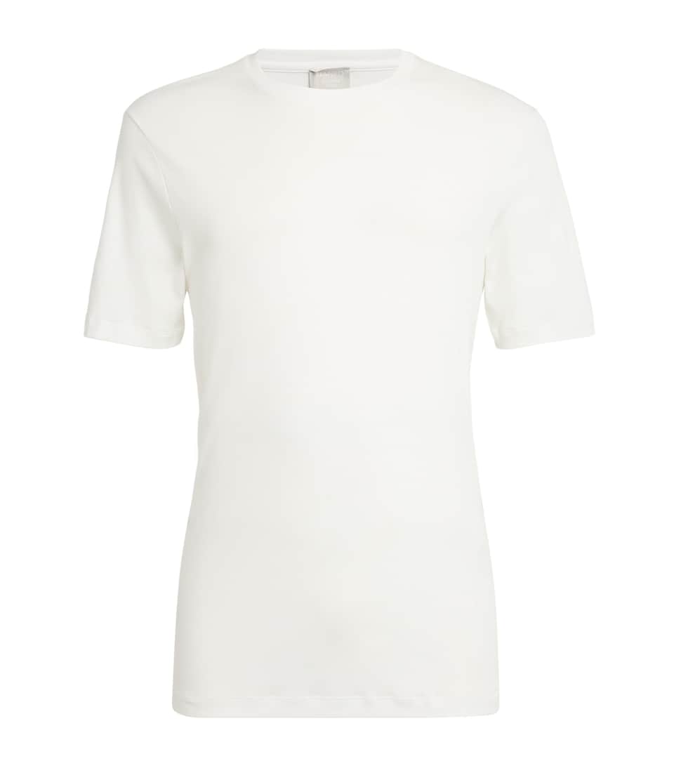Hanro Mens Sea Island Cotton T-Shirt White