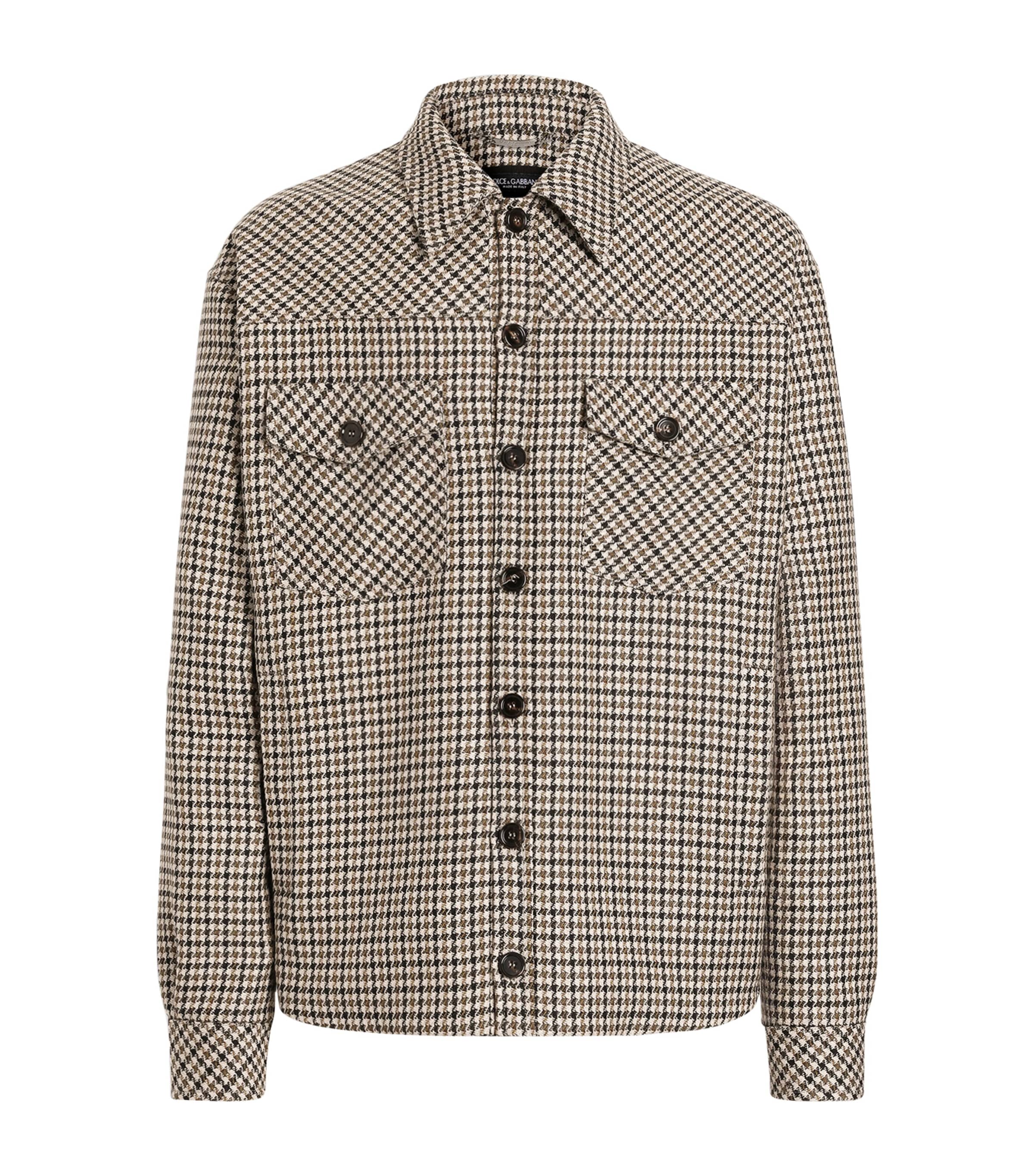 Dolce&Gabbana Mens Virgin Wool Houndstooth Jacket Fantasy (not