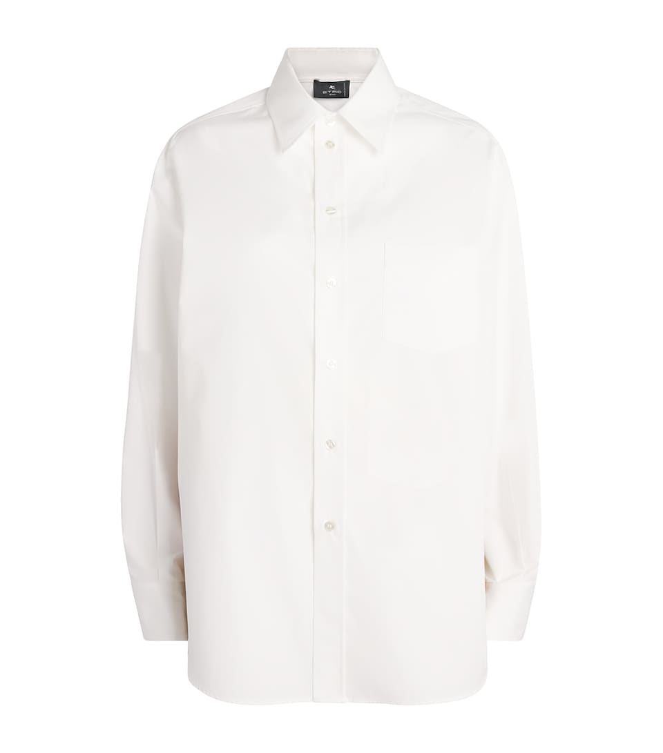 Etro Womens Cotton-Silk Floral-Print Shirt Prnt/white Bs