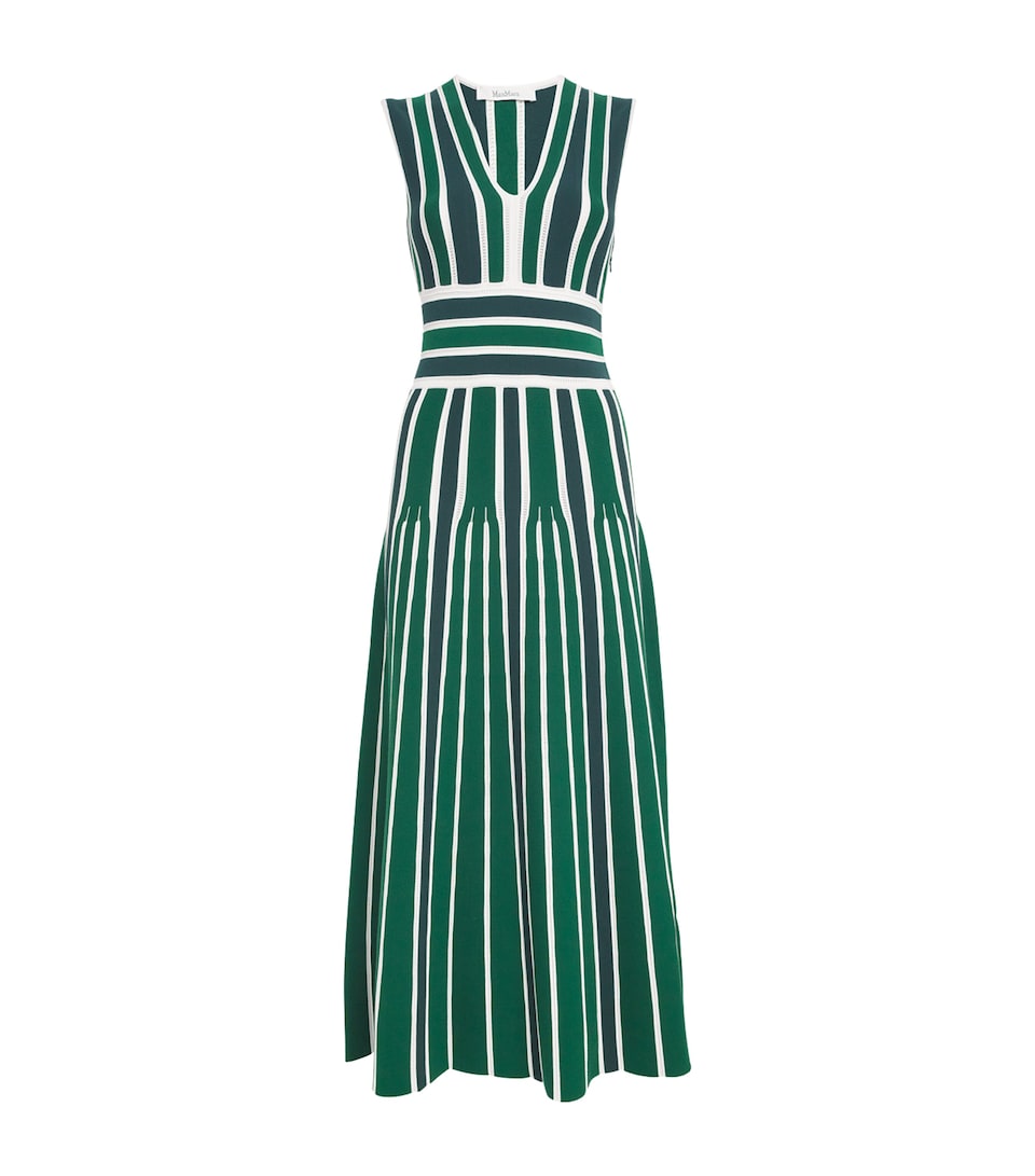 Stripe Tallone Knitted Midi Dress