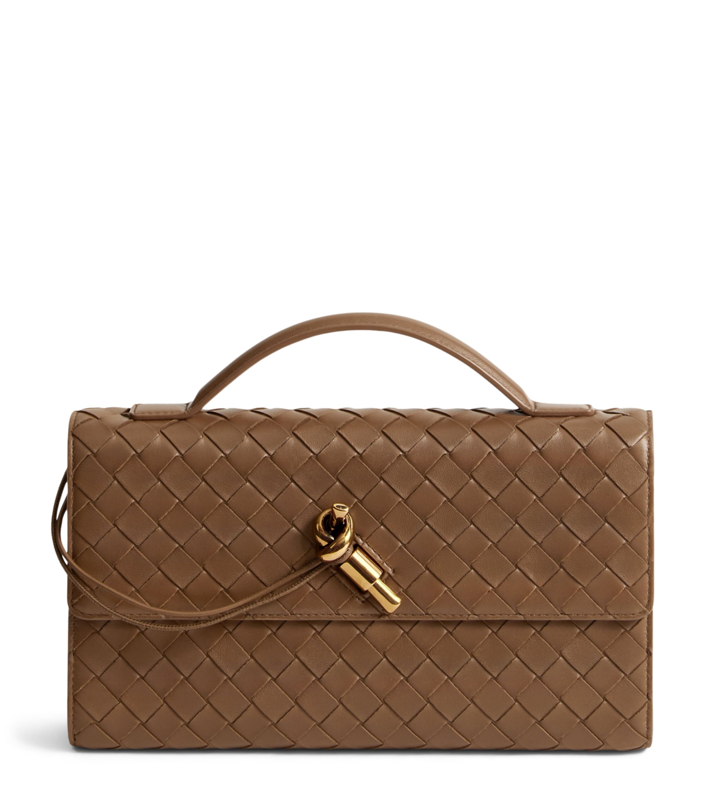 Bottega Veneta Leather Andiamo Top-Handle Bag