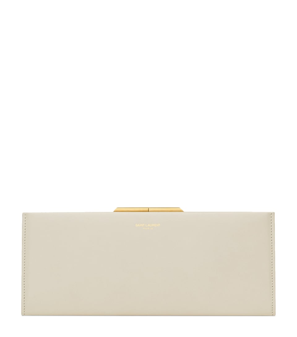 Saint Laurent Calfskin Midnight Clutch Bag