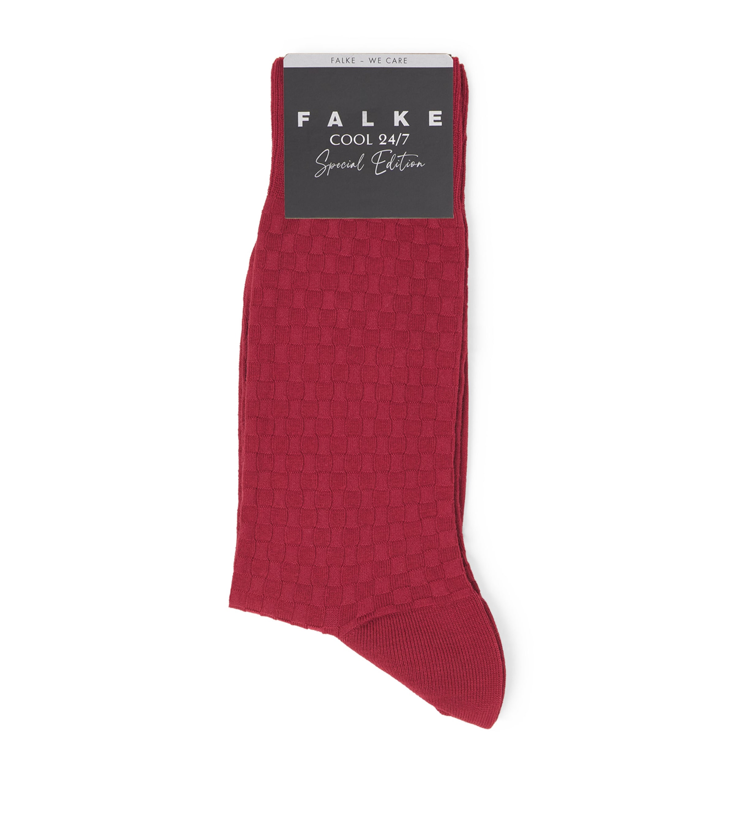 Falke Mens Cotton-Blend Cool 24/7 Socks Ruby