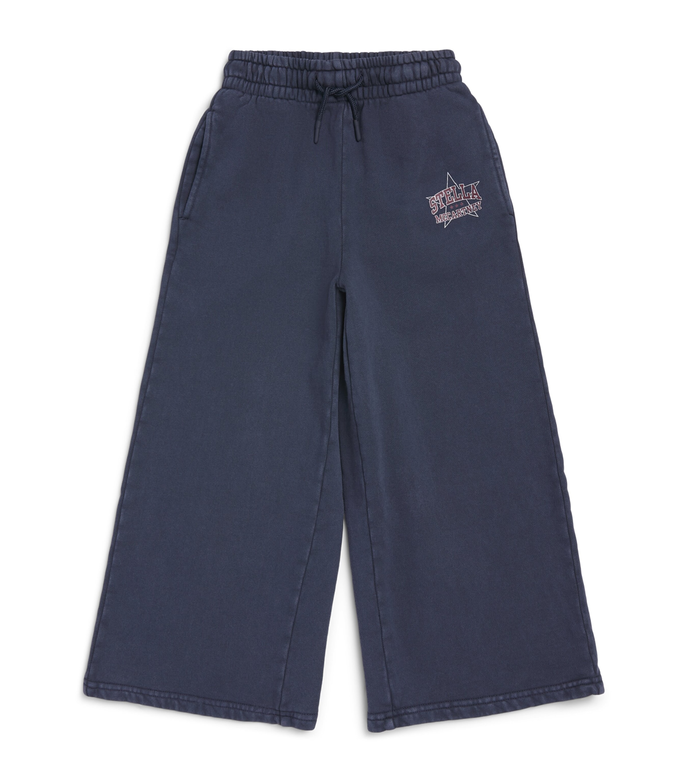 Stella McCartney Kids Organic Cotton Star Sweatpants (3-14 Years) Blu Notte
