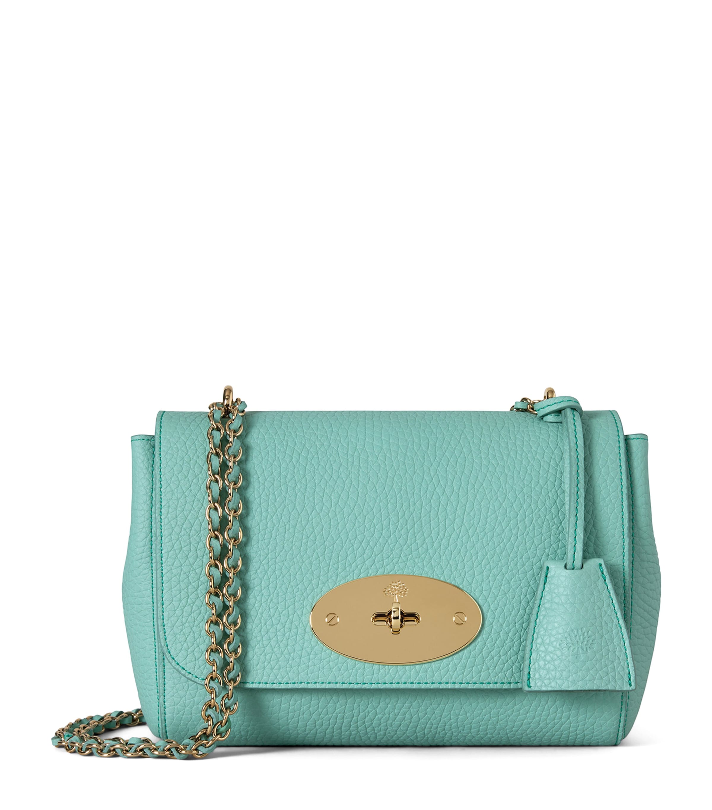 Mulberry Leather Lily Shoulder Bag Marina Blue