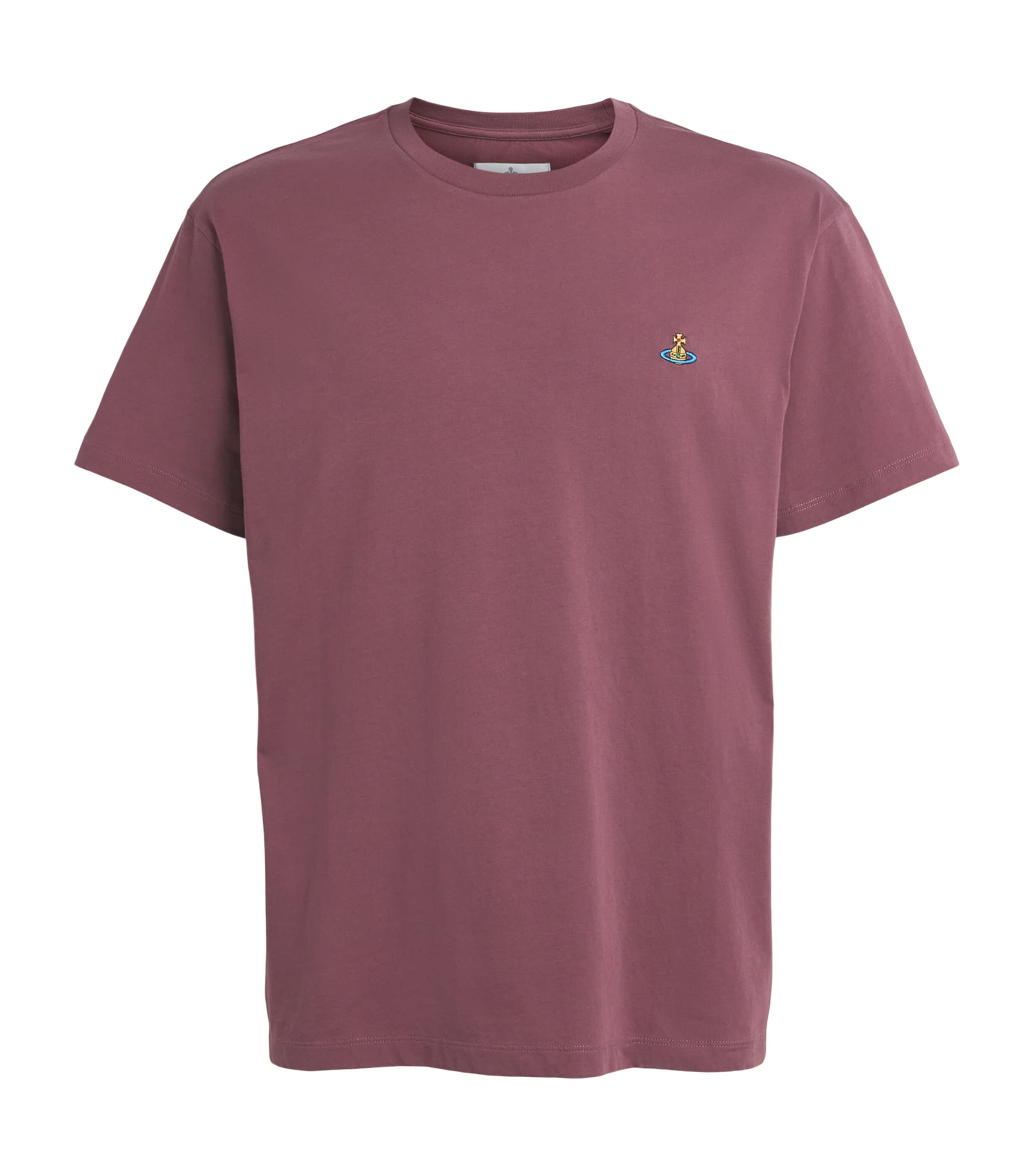 Vivienne Westwood Mens Cotton Orb T-Shirt Oxblood Red