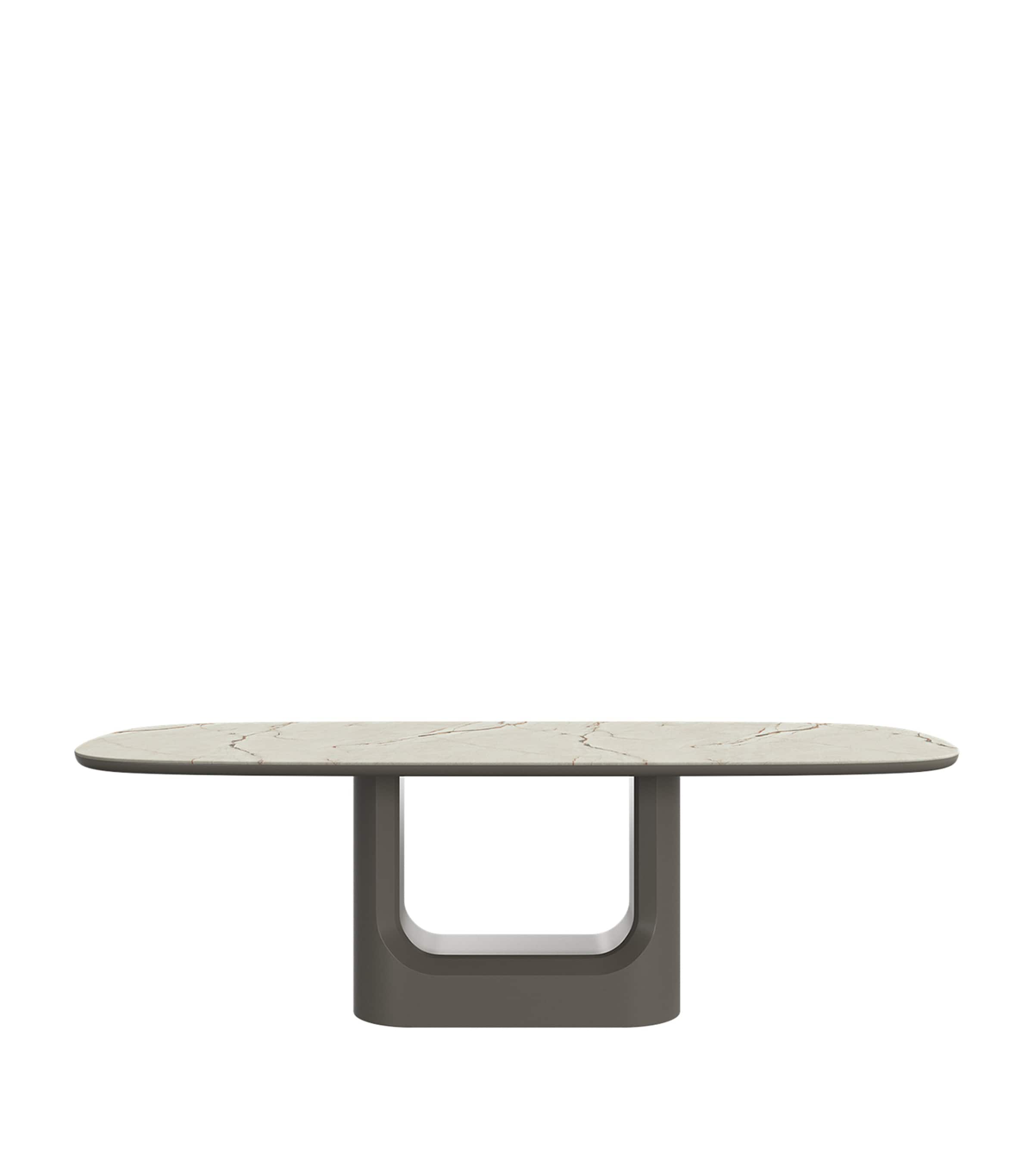 BoConcept Ceramic Volterra Dining Table White / Warm Beige