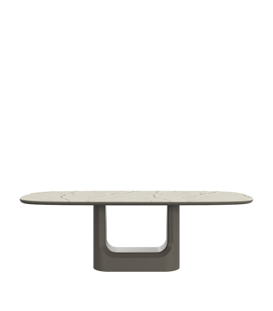 BoConcept Ceramic Volterra Dining Table White / Warm Beige
