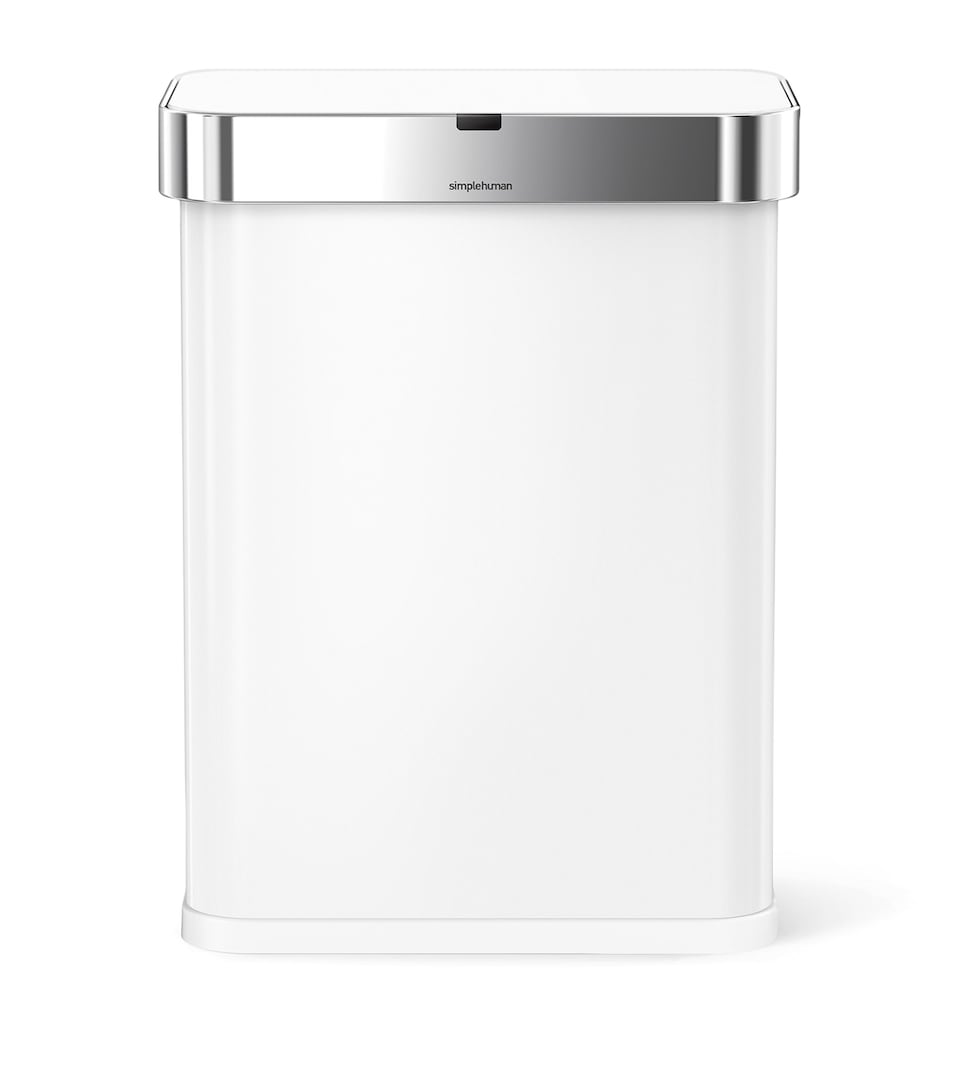 Simplehuman Rectangular Sensor Bin (58L) White