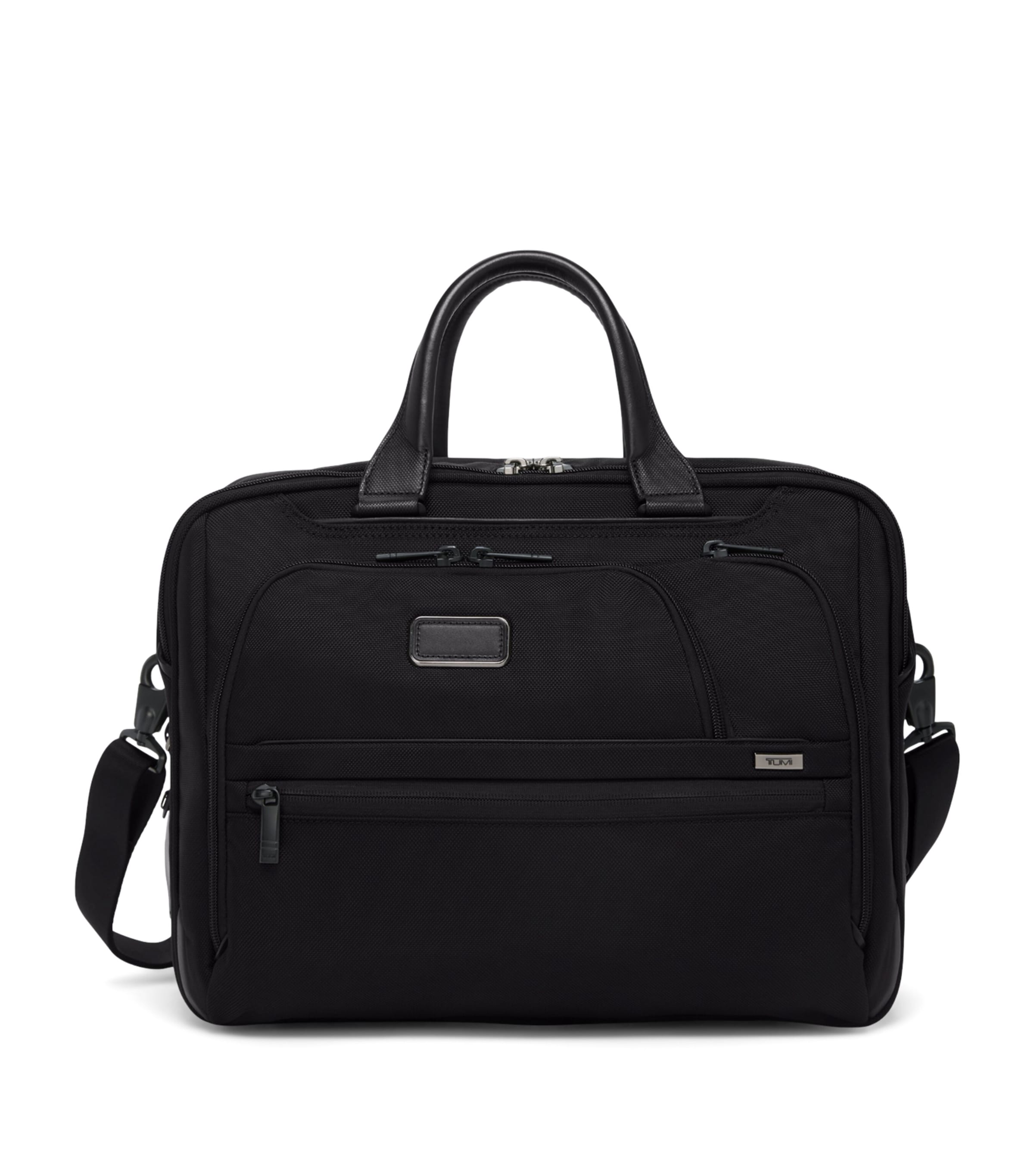 Tumi Medium Alpha 4 Expandable Briefcase (15") Black