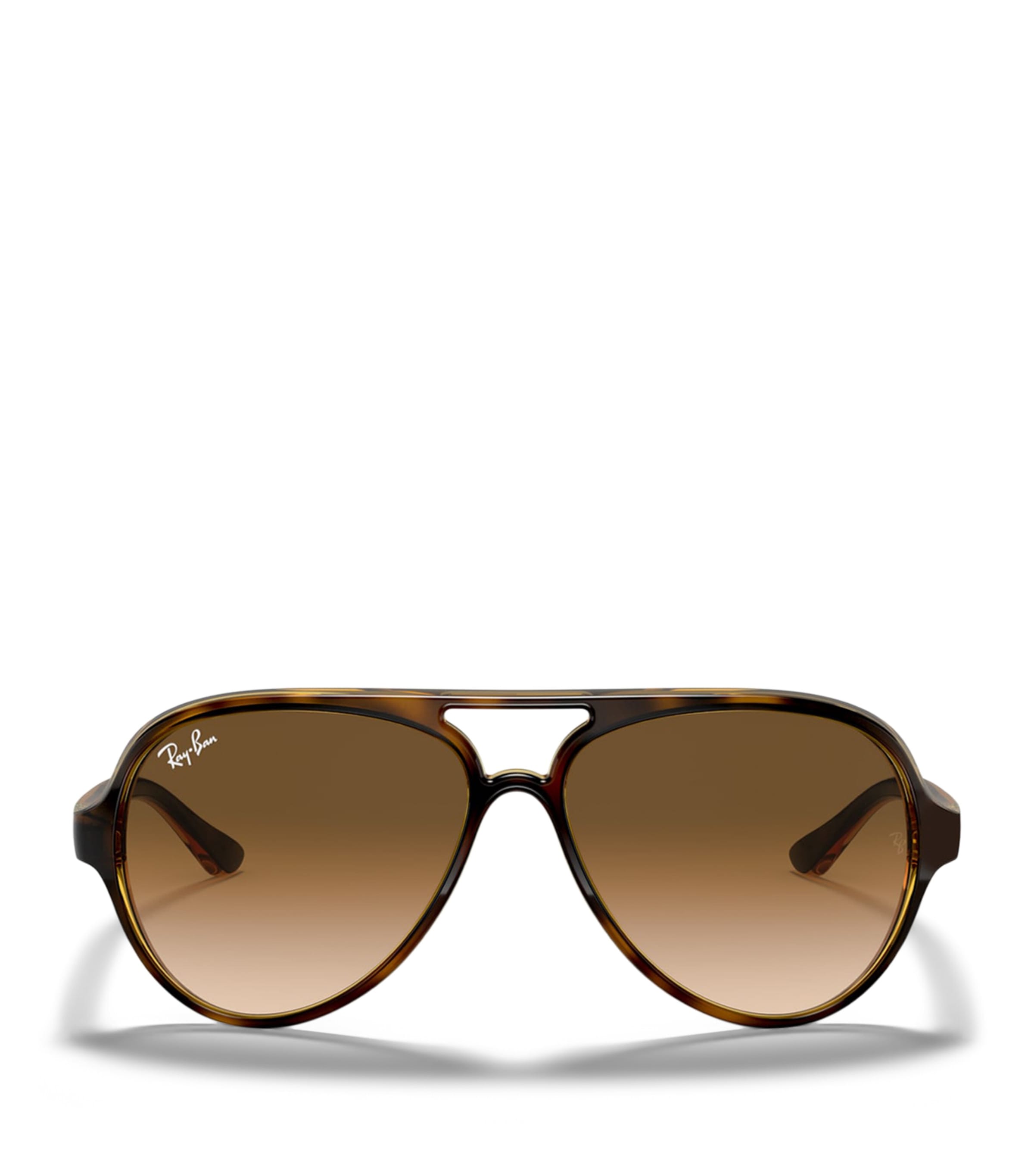 Ray-Ban Tortoiseshell Cats 5000 Classic Pilot Sunglasses Brown