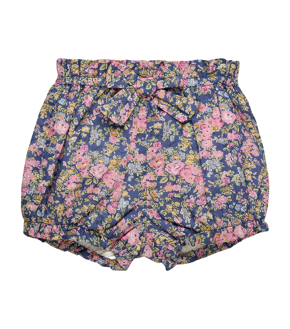 Trotters Cotton Liberty Print Bloomers (6-24 Months) Blue