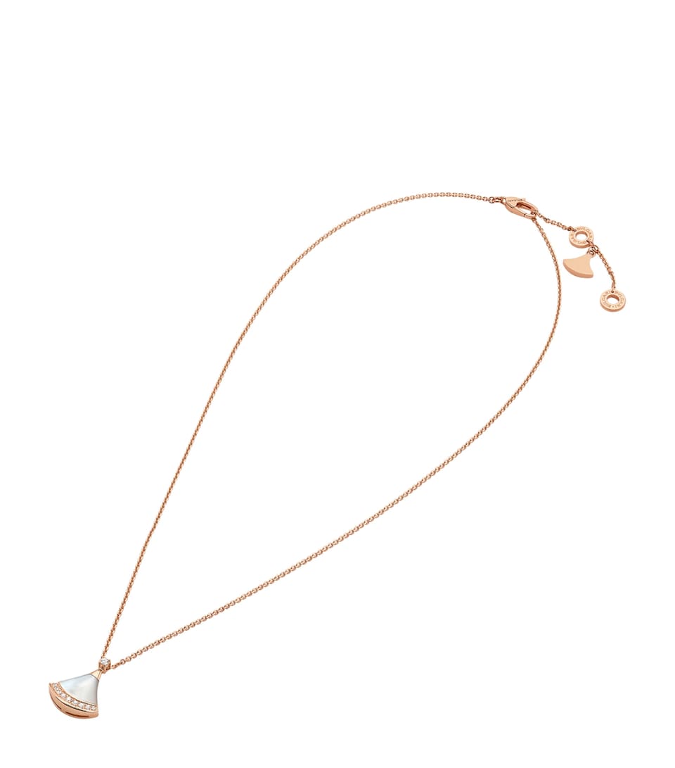 Rose Gold, Diamond and Mother-of-Pearl Divas’ Dream Necklace