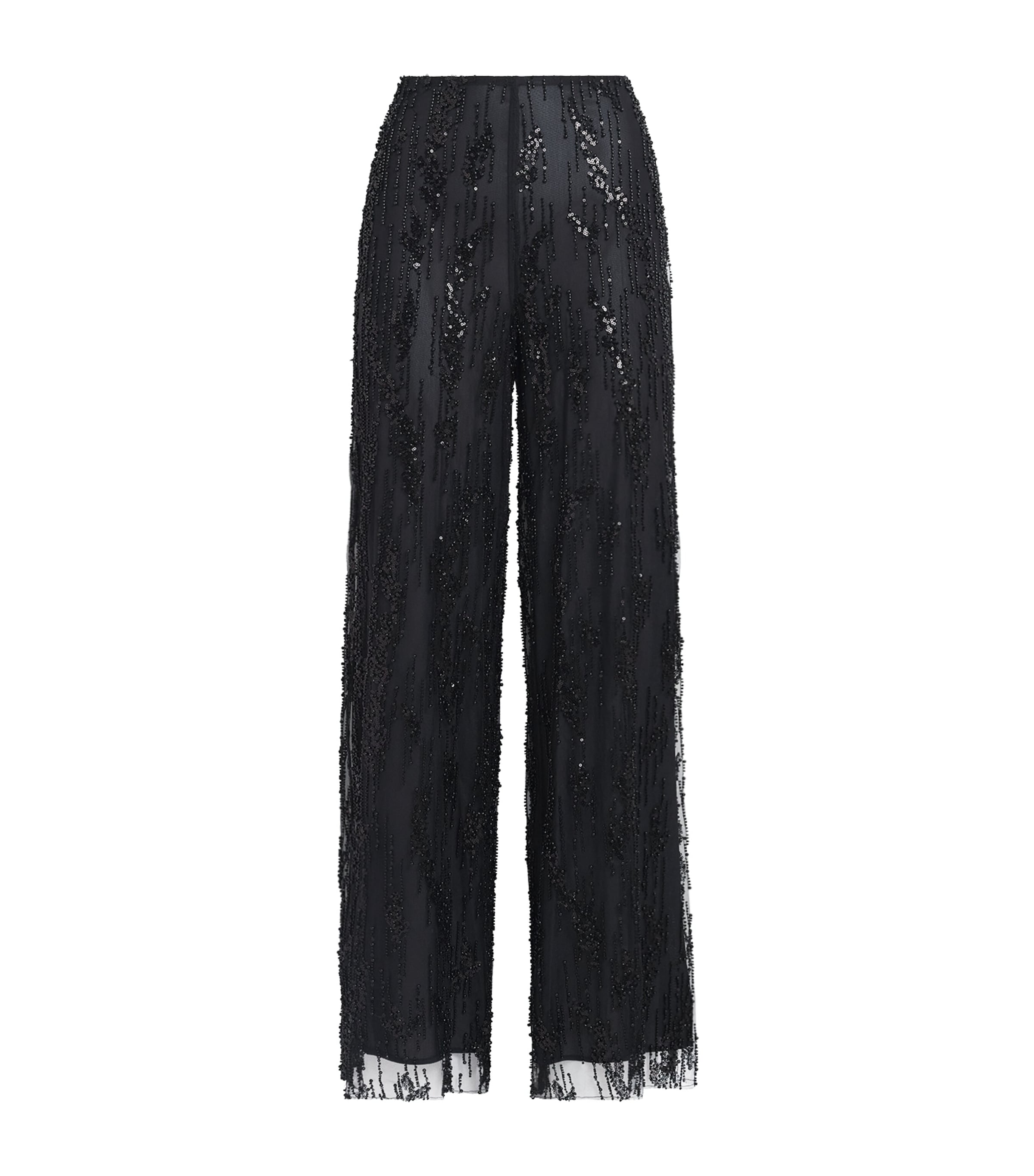 STAUD Womens Embellished Jayden Trousers Blk Black
