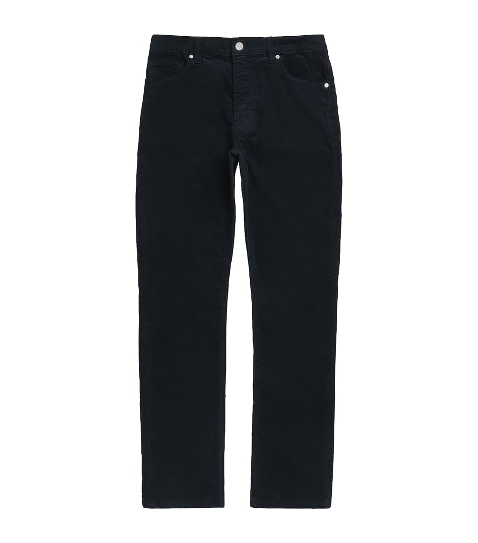 FRAME Mens Corduroy Modern Straight Trousers Dknv Dark Navy