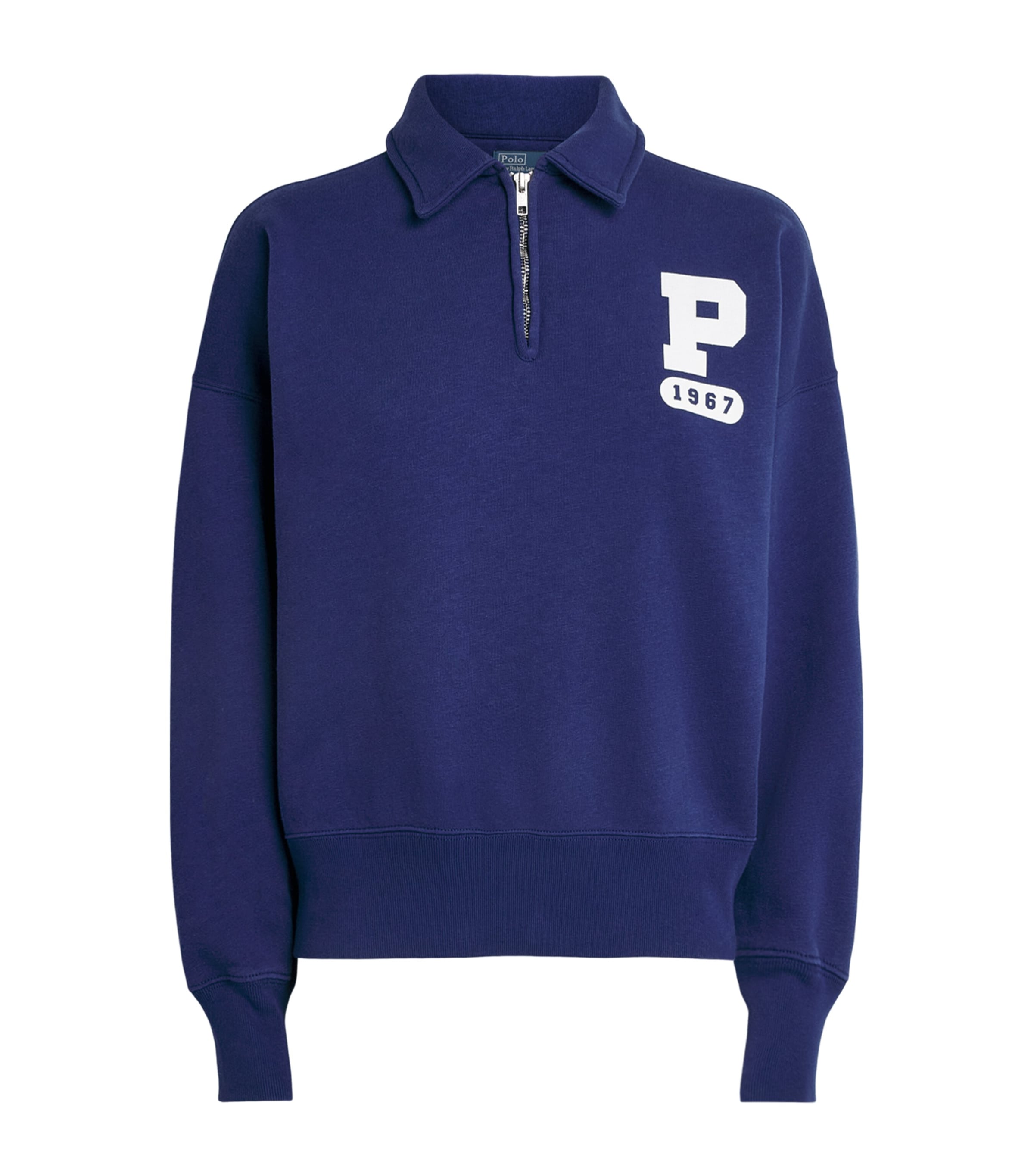 Polo Ralph Lauren Womens Quarter-Zip Sweatshirt Fall Royal