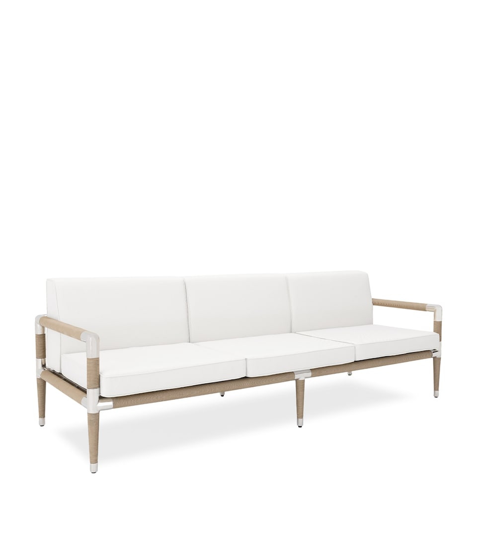 Indian Ocean Marina Outdoor 3-Seater Sofa White