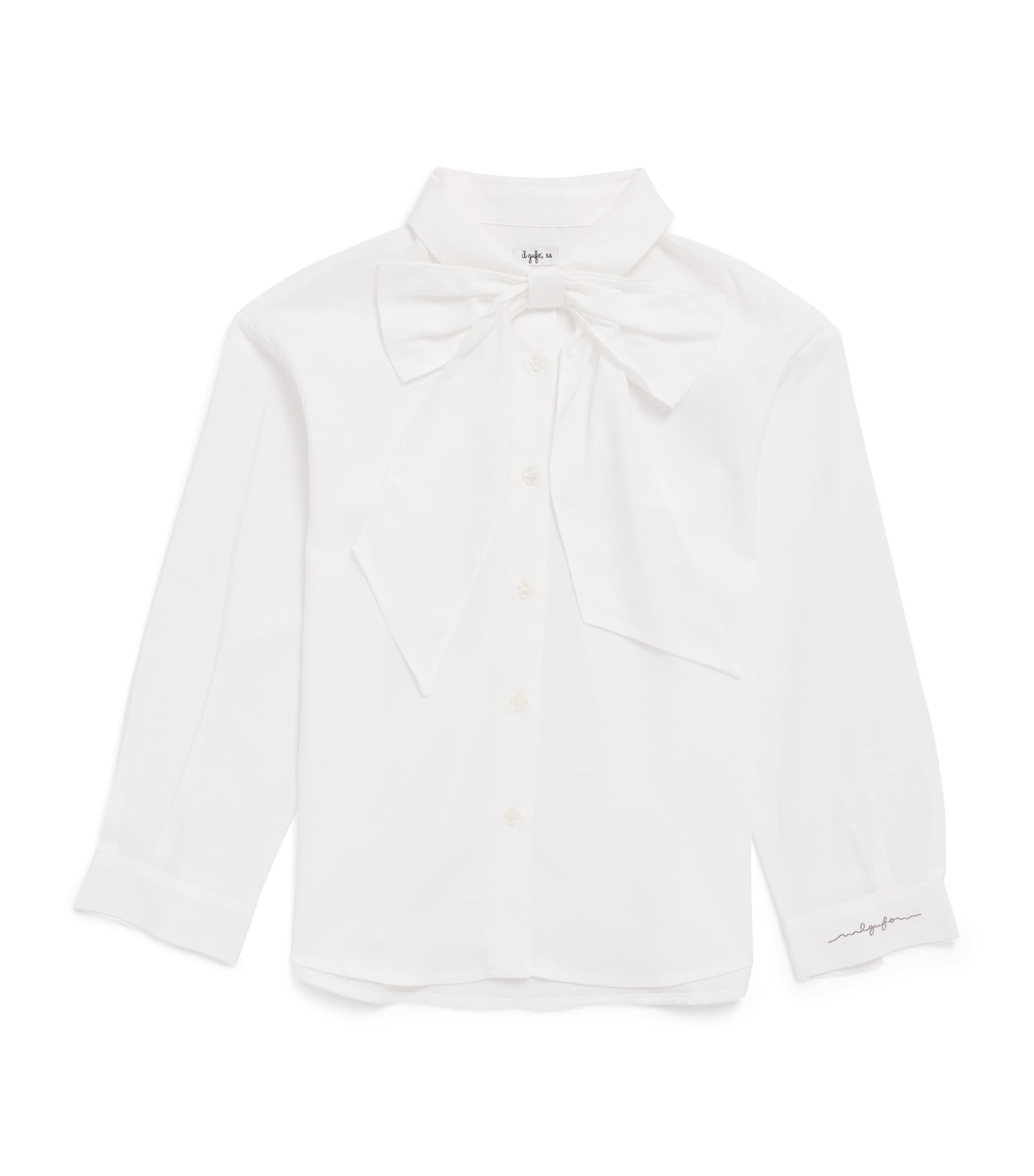 Il Gufo Bow-Detail Shirt (2-14 Years) Milk