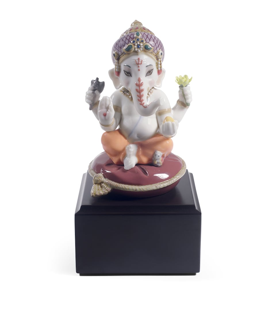 Lladró Porcelain Bal Ganesha Figurine