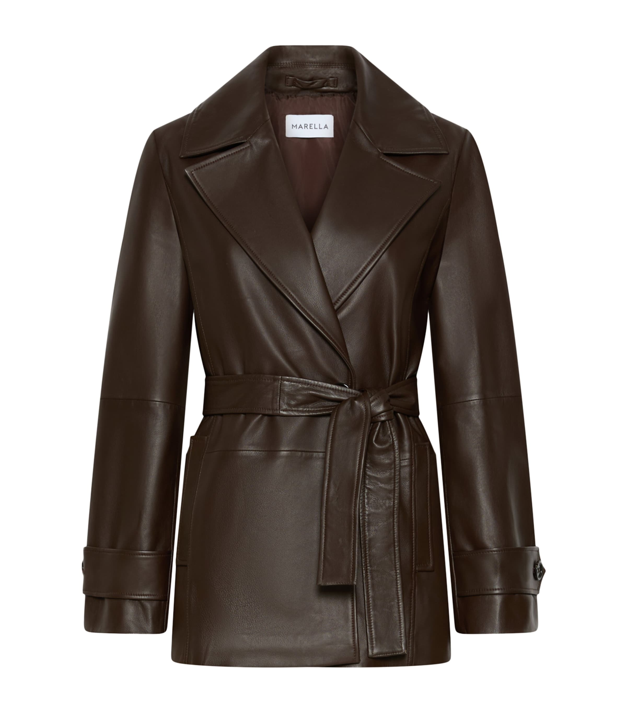 Marella Womens Lambskin Jacket Brown