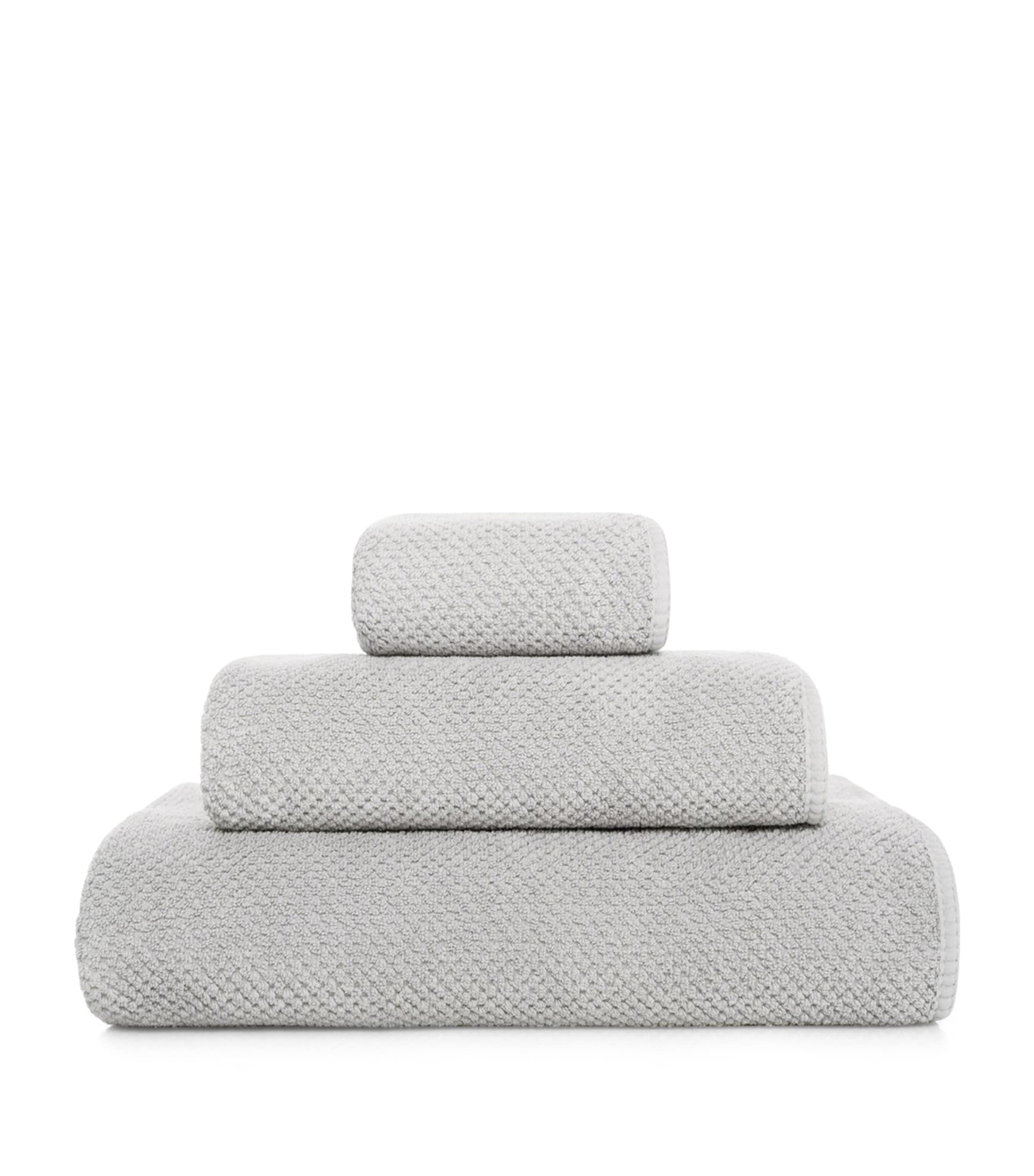 GRACCIOZA Bee Waffle Bath Sheet (100cm x 150cm) Silver