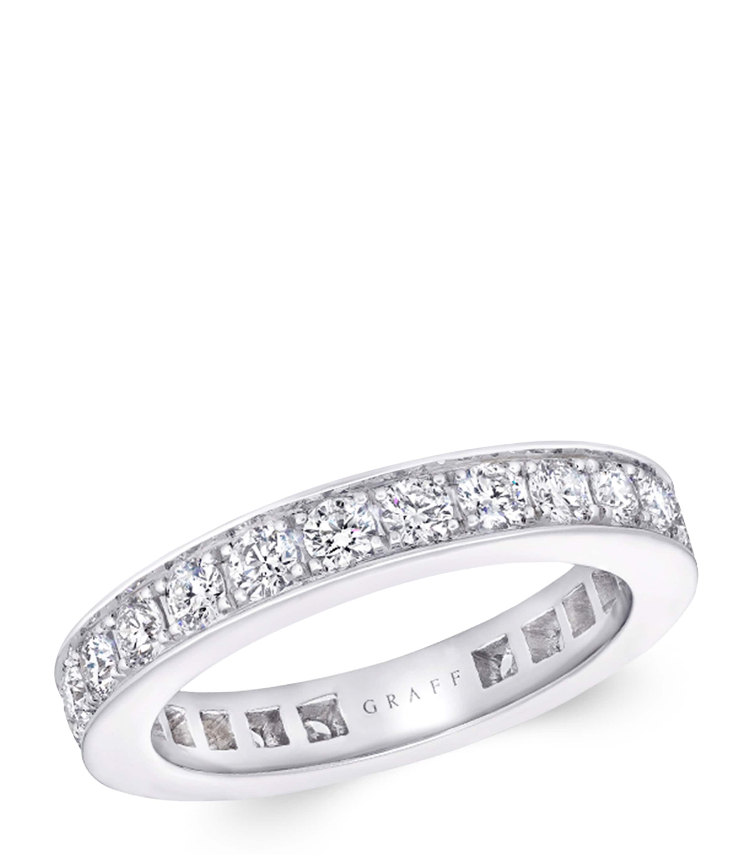 White Gold and Diamond Classic Graff Wedding Ring