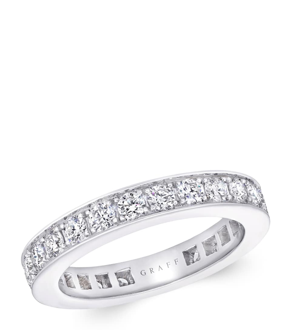 White Gold and Diamond Classic Graff Wedding Ring