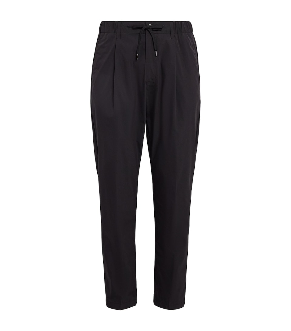 Herno Mens Technical Drawstring Trousers Black
