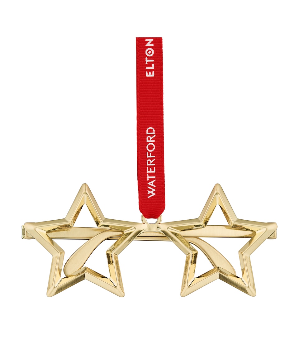 Elton John Star Glasses Ornament