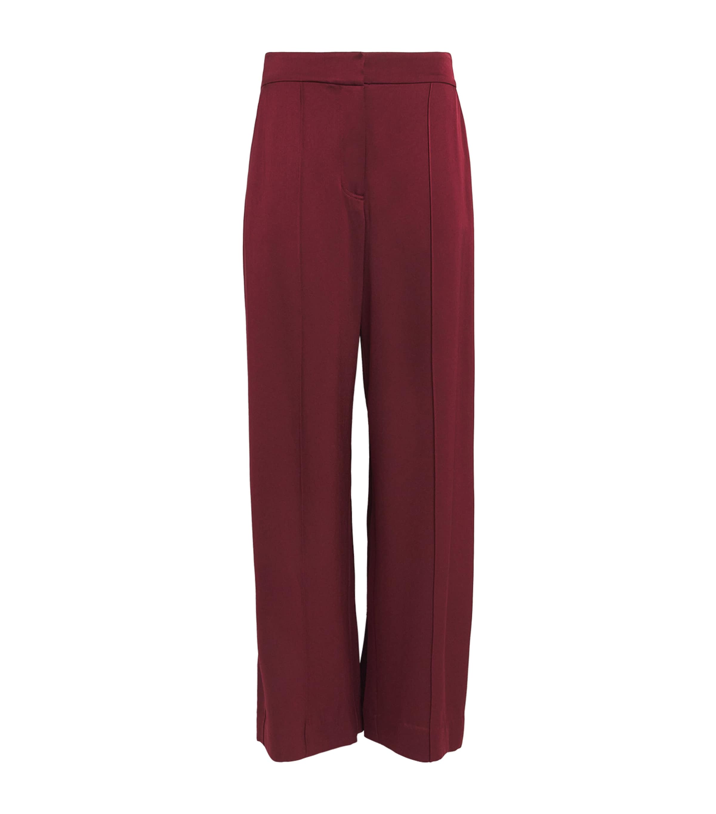 Satin Wide-Leg Kyra Trousers
