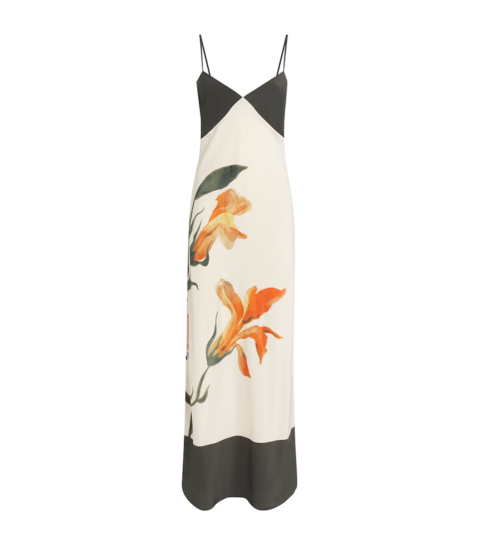 Silk Floral Constance Maxi Dress