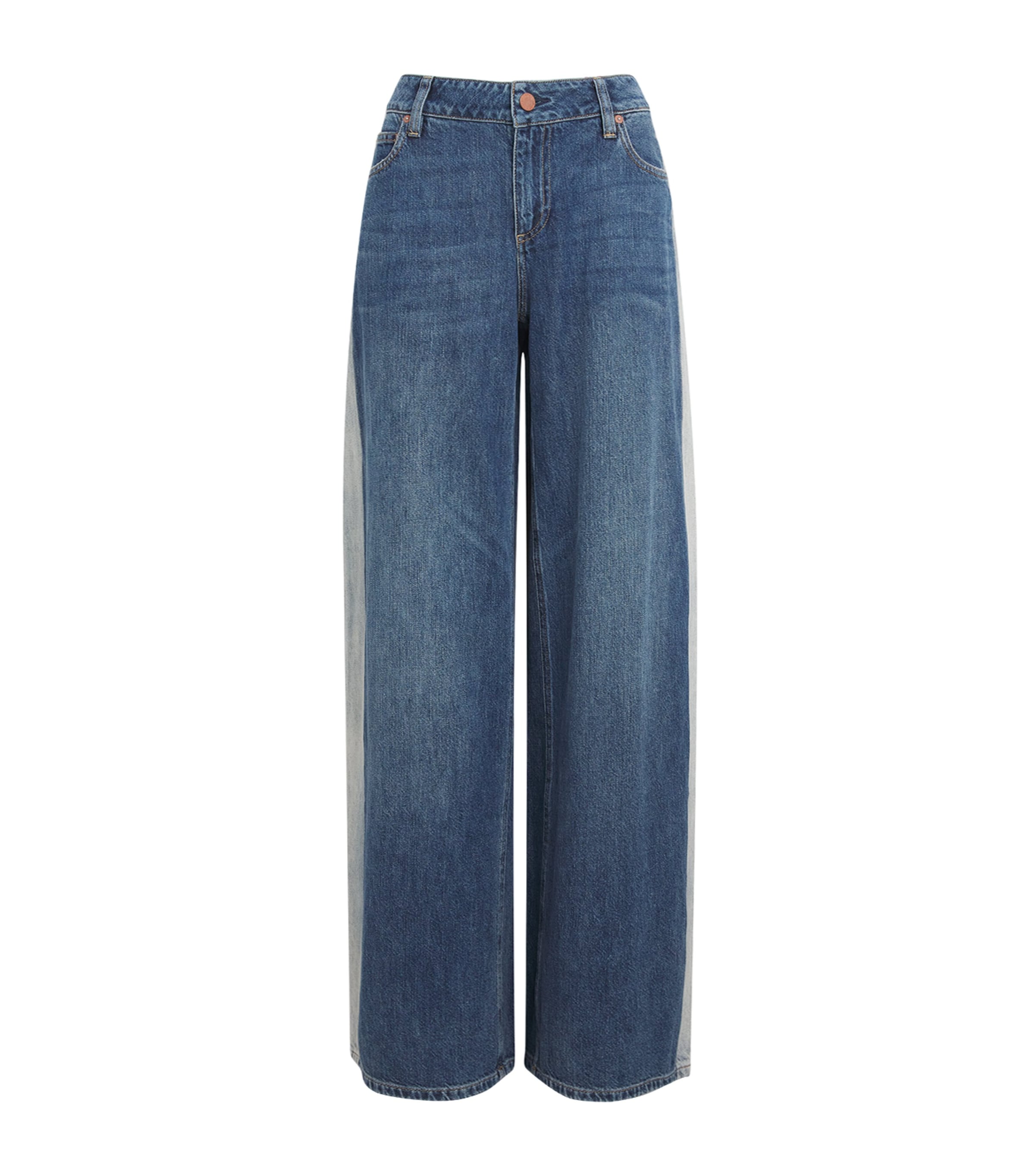Bleached Stu Wide-Leg Jeans