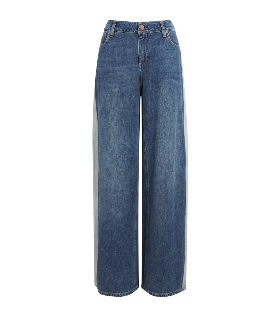 Bleached Stu Wide-Leg Jeans