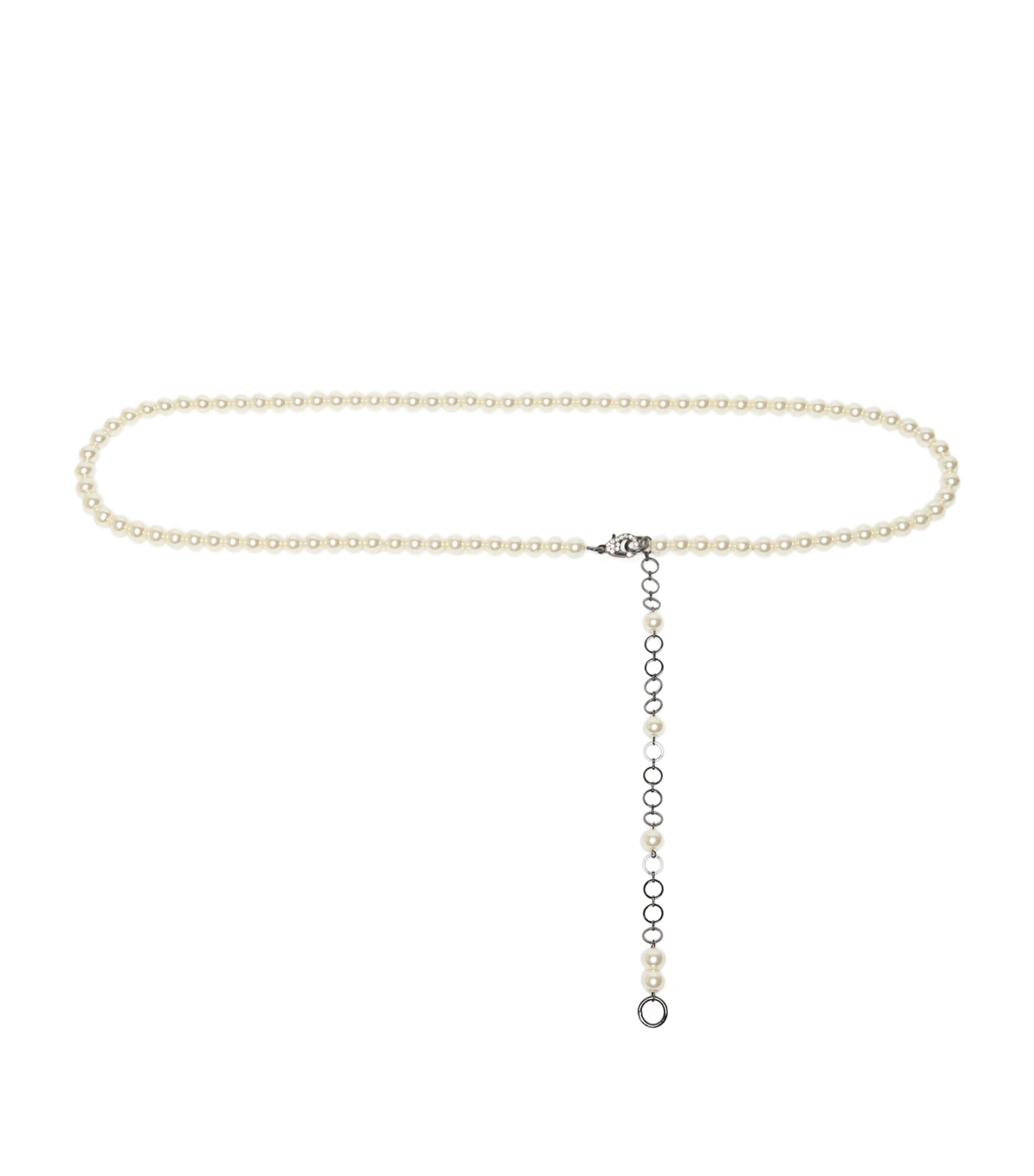 Marina Rinaldi Faux Pearl Belt Crystal