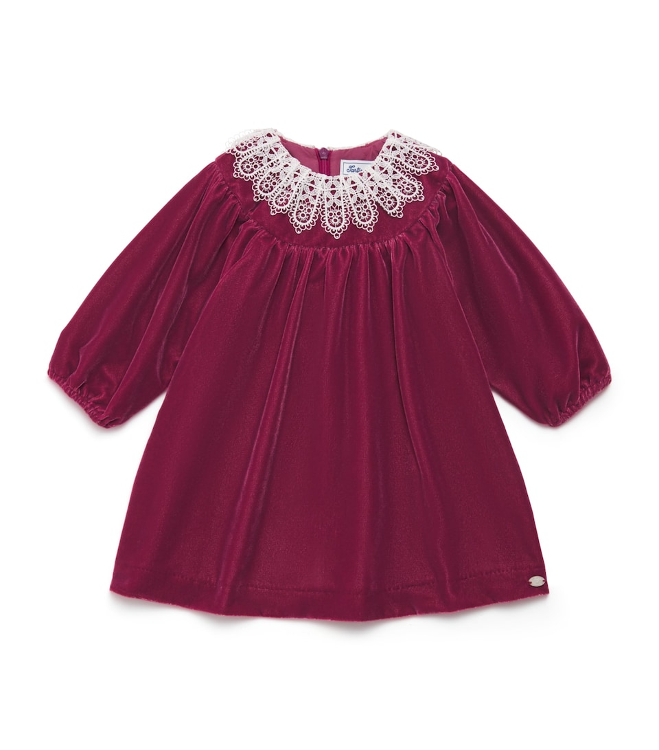 Velvet Lace-Collar Dress (3 Months-4 Years)