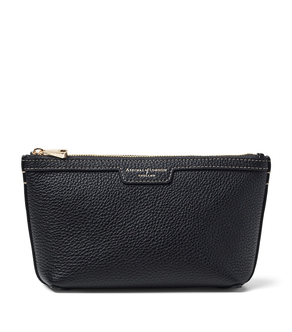 Aspinal Of London Leather Hudson Cosmetics Bag Black