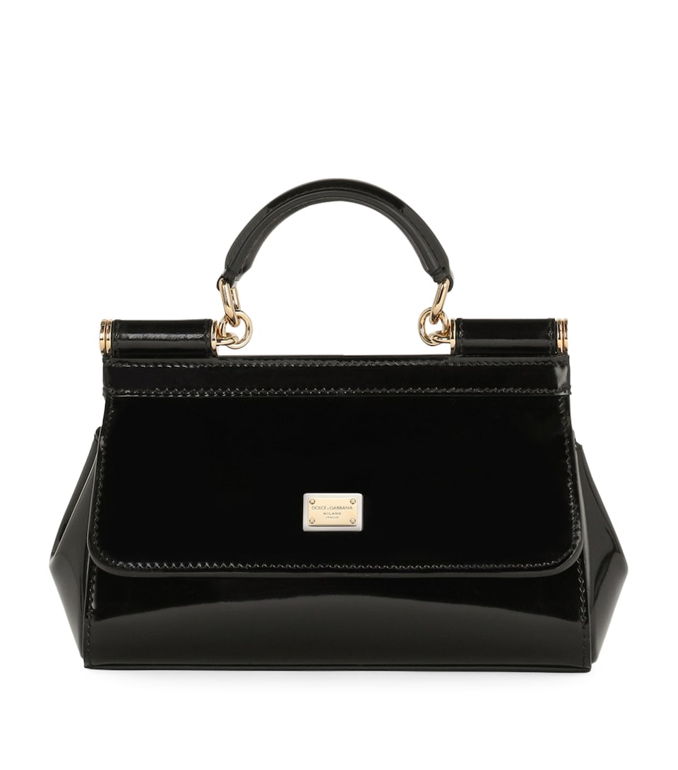 Dolce&Gabbana Small Sicily Top-Handle Bag Black